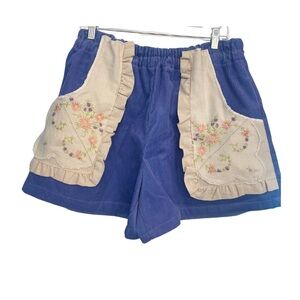 ⭐️Vintage Purple Corduroy Embroidered Shorts